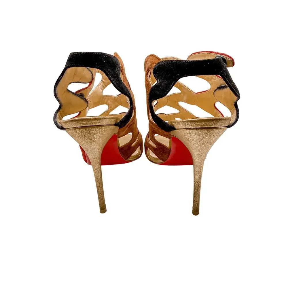 Christian Louboutin Valonana 100 Cage Heels size 38.5